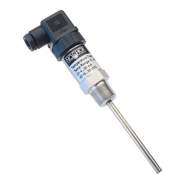 810 Series Compact Temperature Transmitter, -22/302°F Temperature Range, 4-20 mA Output, 1/2 NPT Process Connection, M12 x 1 (4-Pin), 1.0 in Stem, 6 mm Diameter, Noshok, Mfr#: 810--22/302-1-1-8-25-010-6